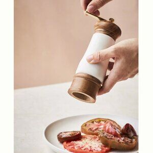 Wood & Marble Crank Pepper Grinder